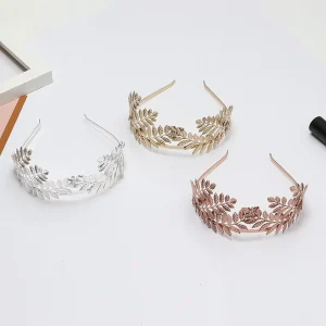Leaf Fashion Crown Bridal Headband European and American Baroque Bridesmaid Headband Hair Accessories