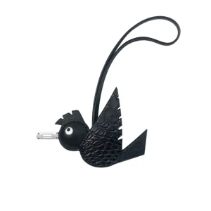 Leather Charms for Bag Genuine Leather Keychain Charms Bird Feature Women Fashion Accessories Designs for Handbag