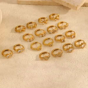 Light Luxury Diamond Studded Stainless Steel Fashion Earrings High Quality Trendy Zircon Fine Earrings Gift for Women Daily