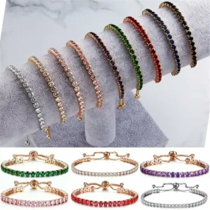 Light Luxury High-End Zircon Crystal Bracelets Fresh and Elegant String Jewelry for Anniversaries Fashionable Simple