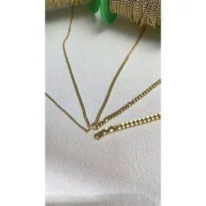 Lightweight Comfortable 18K Gold Hollow Chain Necklace Elegant Fine Jewelry Fashion Accessories Necklace for Ladies