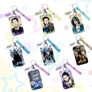 Lngshot Male group New album 4SHOBOIZ Vol 2 4SHOVILLE Soft Rubber Rope Keychain RYUL OHYUL WOOJIN LOUIS Acrylic Pendant