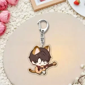 Love Interaction Love and Deepspace Keychain Pendant Peripherals Xia Yizhou Expression Cute Stylish School Bag Lovely Decor
