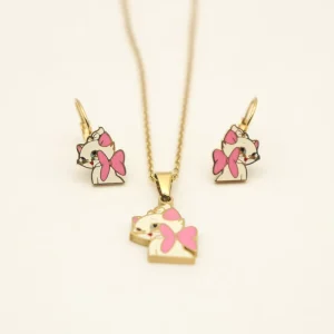 Low Price Stainless Steel Cartoon Latest Designed Fashion Jewelry Sets for Women Kids and Girls