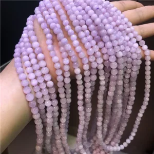 Lucky Natural Stone Kunzite 6mm Bracelet Multi Layer Bracelet Women’s Fashion Crystal Jewelry Birthday Gift
