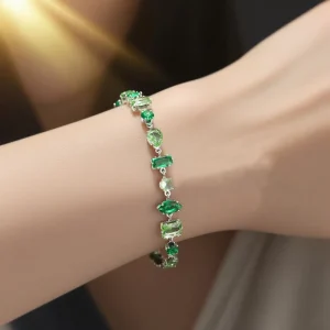 Luxurious High End Dopamine Colored Geometric Elliptical Heart Bezel Set Zircon 18K Gold Plated Trendy Elegant Women’s Gift