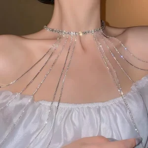 Luxurious Shiny Rhinestone Body Chain Accessory for Women Jewelry
