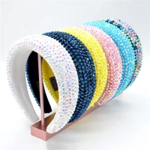 Luxury Bling Hairband New Design Wide Sparkly Headband for Women Fashion Hair Accessories