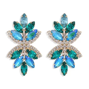 Luxury Crystal Rhinestone Earrings Women Jewelry Fashion Earrings Trend