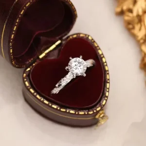 Luxury Designer 18K Solid Gold Wedding Ring Antique Diamonds Fashionable Engagement Ring for Women for Couples