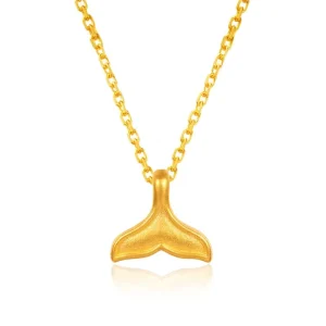Luxury Fashion 18K 24K Gold Charm Pendant Necklace Fine Jewelry Women Ladies Necklaces Jewellery