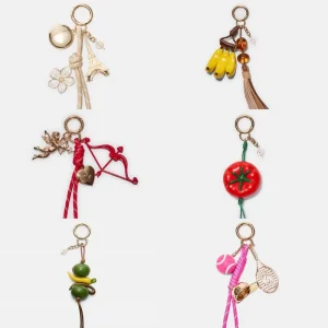 Luxury Fashion Designer Cupid Bag Charm Keychain Pendant Light
