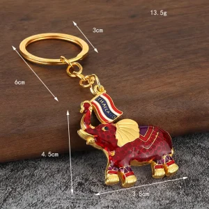Luxury Fashion Handbag and Backpack Charm with Animal Design Keychain