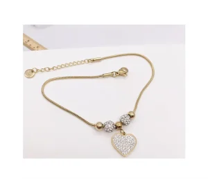Luxury Fashion Jewelry Gold Plated Stainless Steel Roman Numerals Bracelets Bangles Female Charm Bracelet for Women