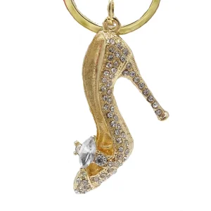 Luxury Fashion Keychain 3D Women’s High Heels Shaped Exquisite Craftsmanship Gift Keychain Handbag Pendant Jewelry