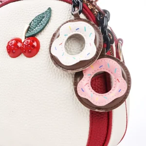 Luxury Fashion Mini Money Bag Pendant Charm Handbag Accessories Bread Rope Leather Keychain for Women Girl Purse Decoration