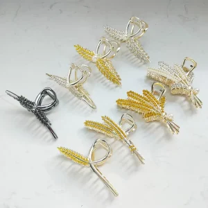 Luxury Fashion Rhinestone Pearl Hair Claw Clip for Women