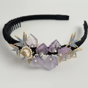 Luxury Hair Accessories Crown Pin Silk Scrunchies 100% Silk Flower Crown Headband Party Headbands Cute Headbands