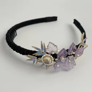 Luxury Hair Accessories Silk Scrunchies 100% Silk Flower Crown Headband Korean Clutchers Hair Luxury Accessories for Women