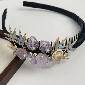 Luxury Hair Accessories Silk Scrunchies 100% Silk Flower Crown Headband Party Headbands Cute Headbands