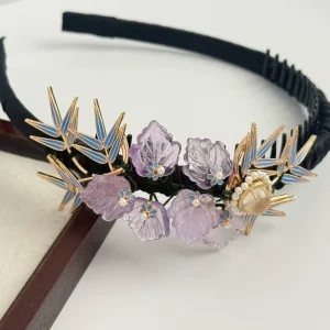 Luxury Hair Accessories Silk Scrunchies 100% Silk Flower Crown Headband Party Headbands Girl Hair Bows Hair Accessories Package