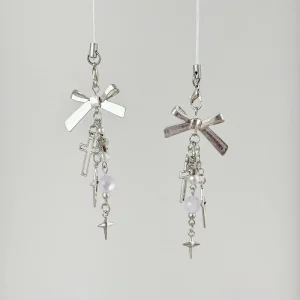 Luxury Handmade Lady Bag Keychain Cool Keychains Silver Cute Charms for Keychains for Phone Straps