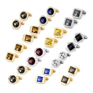 Luxury High Sense Men’s Cufflinks New Fashion Enamel Inlay Accessories for Wedding and Anniversary