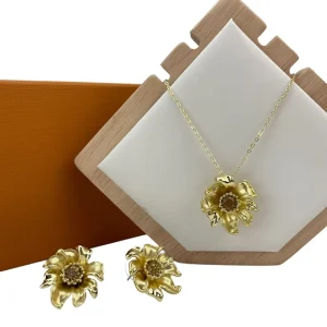 Luxury Italian Gold Plated Jewelry Sets 18K Necklace for Woman Wedding Bridal Party Jewelry for Women KY25142