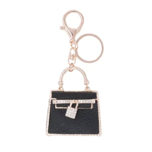 Luxury Leather Key Chain for Women Handbag Pendant Car Key Ring Bag Purse Charm Keychains