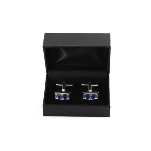 Luxury Men’s Cufflink Box Premium Velvet Lined Rectangle Jewelry Case for Business Gifts and Earrings Studs
