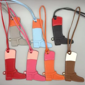 Luxury PU Leather Bag Pendant Accessories Car Key Chains Gift Handbag Mini Boot Shoe Ornament Designer Bag Charms