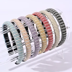 Luxury Pearl Girl’s Head Band Shiny Hair Hoop Hair Accessories for Women