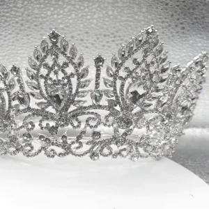 Luxury Rhinestone Wedding Bridal Crown Alloy Rhinestone Banquet Anniversary Hair Accessories Crowns and Tiaras for Women’s