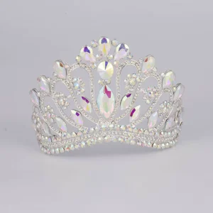 Luxury Sparkly Handmade Alloycoronas Para 15 Birthday Party Bridal Tiara Wedding Hair Accessories Tiaras for Women