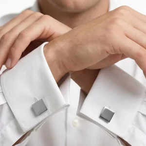 Luxury Stainless Steel Jewelry Mens Square Cufflinks Sailor Theme Shirt Cufflinks Summer Fashion Jewelry Fast Ship