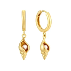 Luxury Versatile Pearl Conch Ear Cuffs Drop Fashion Earrings for Women