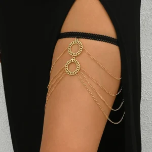MTL25145 Fine Alloy Fashion Jewelry Leg Body Chain Tassel Sexy Jewelry Body Thigh Chain Women Decoration Summer Beach