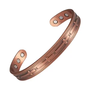 Magnetic Copper Bangle Bracelet Fashion Cuff Cross for Women and Men Magnetic Jewelry