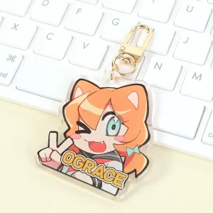 Make Your Own Design Printed Custom Acrylic Keychain Holographic Anime Transparent Key Chain Custom Acrylic Charm