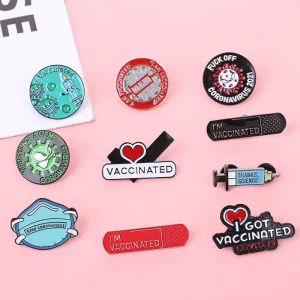 Manga Badges Pochette Phone Brooch Scarf Hijab Travel Pin Gold-Plated Customizable Soft Enamel