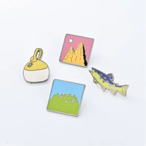 Manufacture Irregular Shape Metal Pin Badges Custom Fashion Kawaii Mountain Hard Soft Enamel Pin for Hat