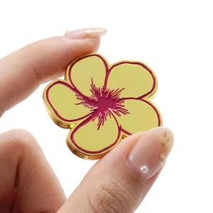 Manufacture Personalized Gold Plated Metal Soft Enamel Lapel Pins for Suit Hat Custom Enamel Pins Flower Cute Badge Brooch