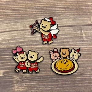 Manufacturer Custom Cute Bear Cartoon Pin Set Soft Enamel Fashion Brooch Hat Pins for Gifts Branding and Promotional Projects