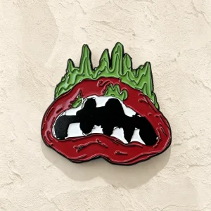 Manufacturer Custom Halloween Horror Logo Metal Lapel Pin Dye Black Soft Enamel Pin Badge
