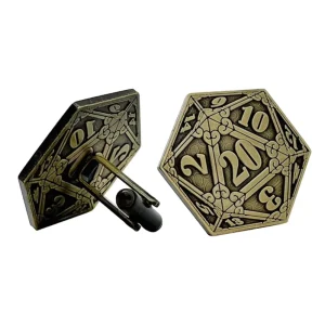 Manufacturer Custom Logo High Quality Metal Antique Bronze Men Tie Clips and Cufflinks Shirt Clothing Accessory Sleeve Button