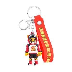 Manufacturer Custom PVC Rubber Cartoon Anime UV Printing Promotional 3D Plastic Keychain with Logo