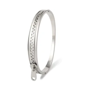 Manufacturer Customizes Clover Jewelry Stainless Steel Personalized Fashionable Zipper Women’s Bracelet