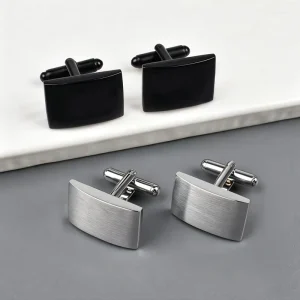 Manufacturer Direct Sales Men’s Shirt Cufflinks Simple French Business Suit Accessories Fashionable Metal Cufflinks