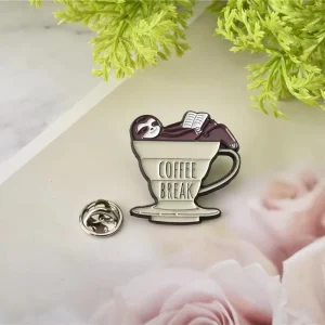 Manufacturer Factory Custom Logo Lapel Pin Clothing Cafe Badge Soft Enamel Sublimation Blank Coffee Lapel Pins