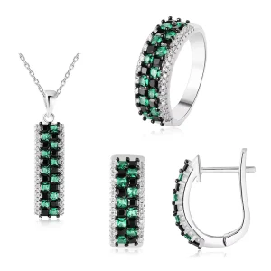 Manufacturer Fashion 925 Sterling Silver Costume Jewelry Set
